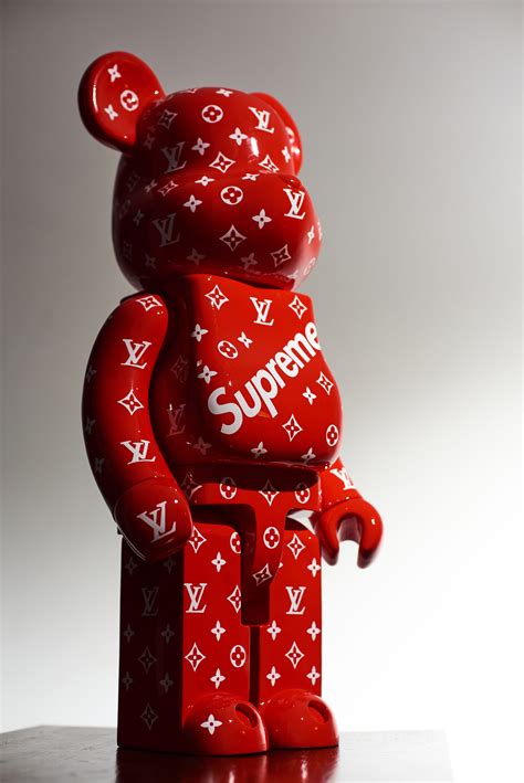 lv supreme bear|supreme louis vuitton slippers.